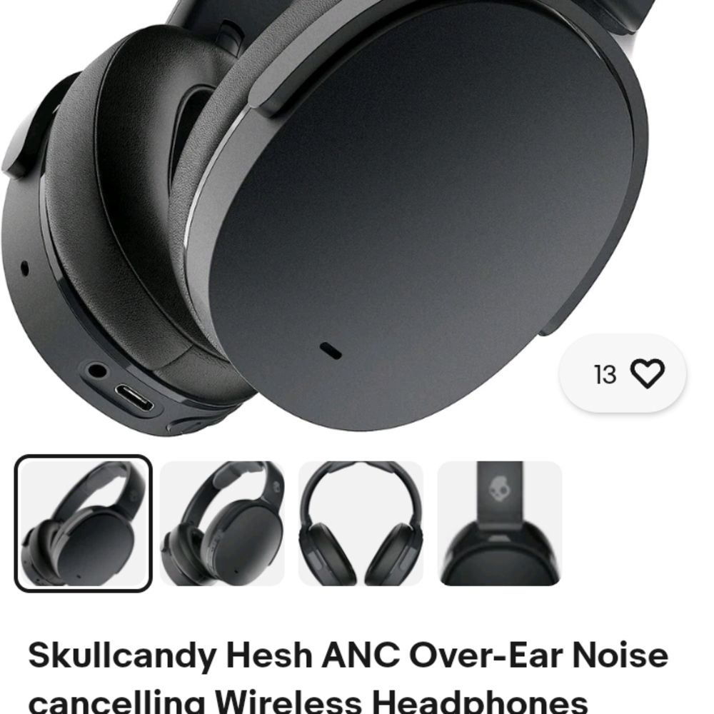 Skullcandy Black On-Ear Headphones